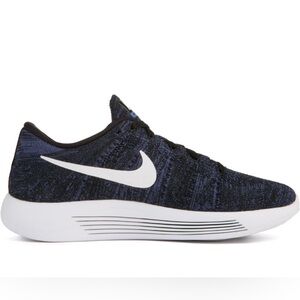 Nike Lunarlon Lunarepic Flyknit Black Blue White